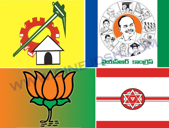 pawan kalyan,andhra pradesh,4 parties,2019 elections,janasena,tdp,congress,bjp,ysrcp  ఏపీలో ఈసారి ముక్కోణమా? నాలుగు స్తంభాలాటా? 